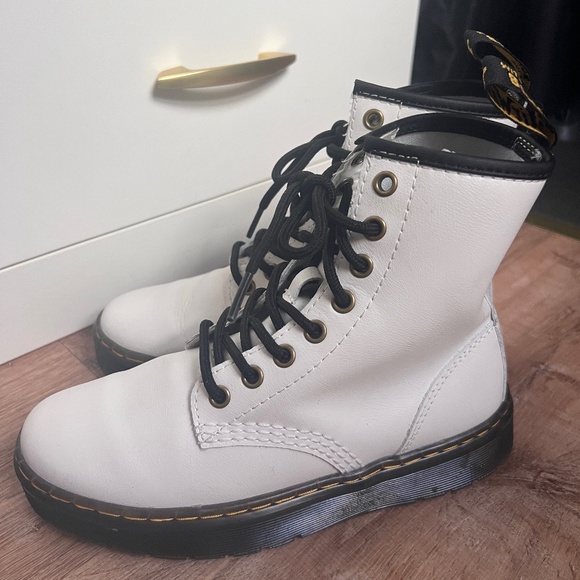 White Dr Martens Boots - Picture 1 of 6